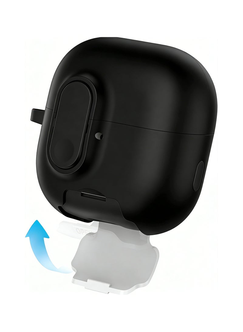 Adando Modern Lock Case for HUAWEI FreeClip 2 Cover, Mil-Rugged Protection with Secure Lock Shockproof Protective Case Cover for HUAWEI FreeClip 2 2025 (Black) - Image 5